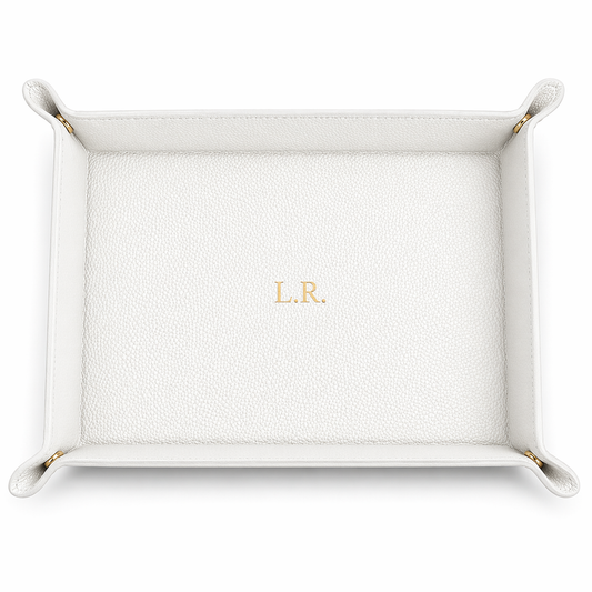 Crème Personalized Pebble Texture Leather Organizer