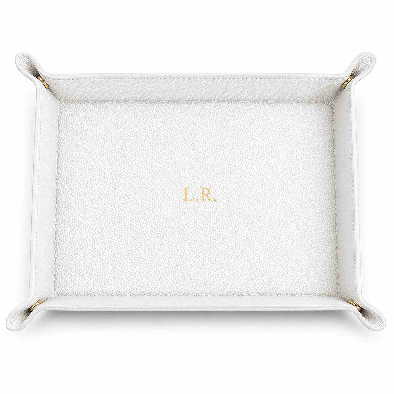 Crème Personalized Pebble Texture Leather Organizer