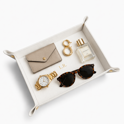 Crème Personalized Pebble Texture Leather Organizer