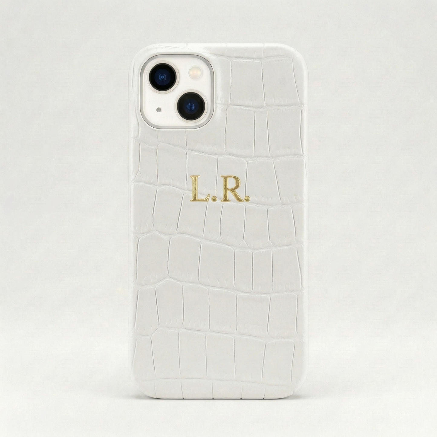 Crème Personalized Crocodile Leather iPhone Case