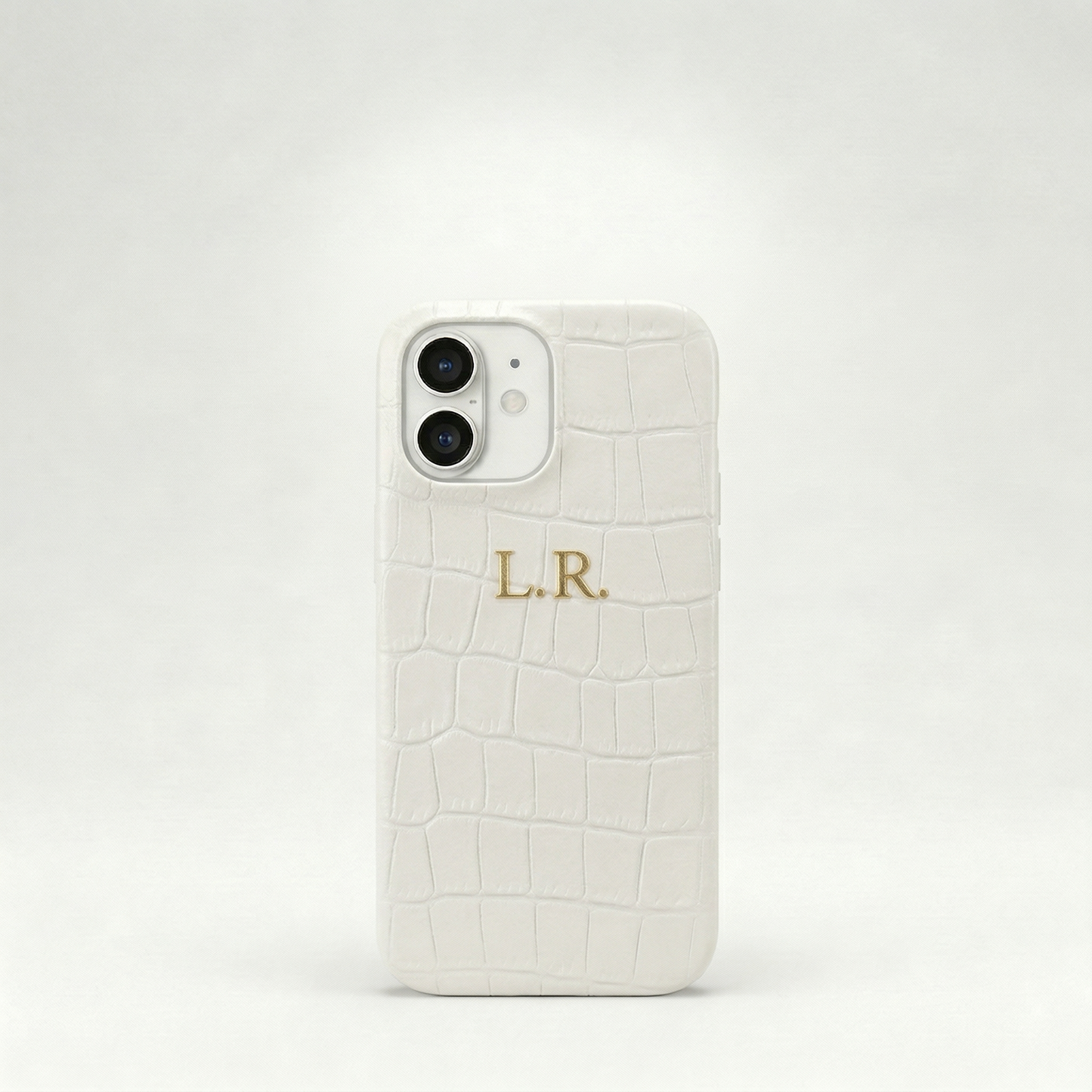 Crème Personalized Crocodile Leather iPhone Case